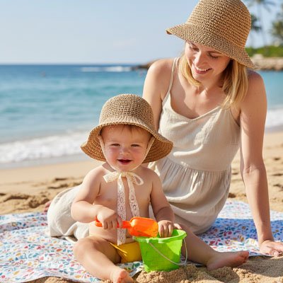 Chapeau bebe plage