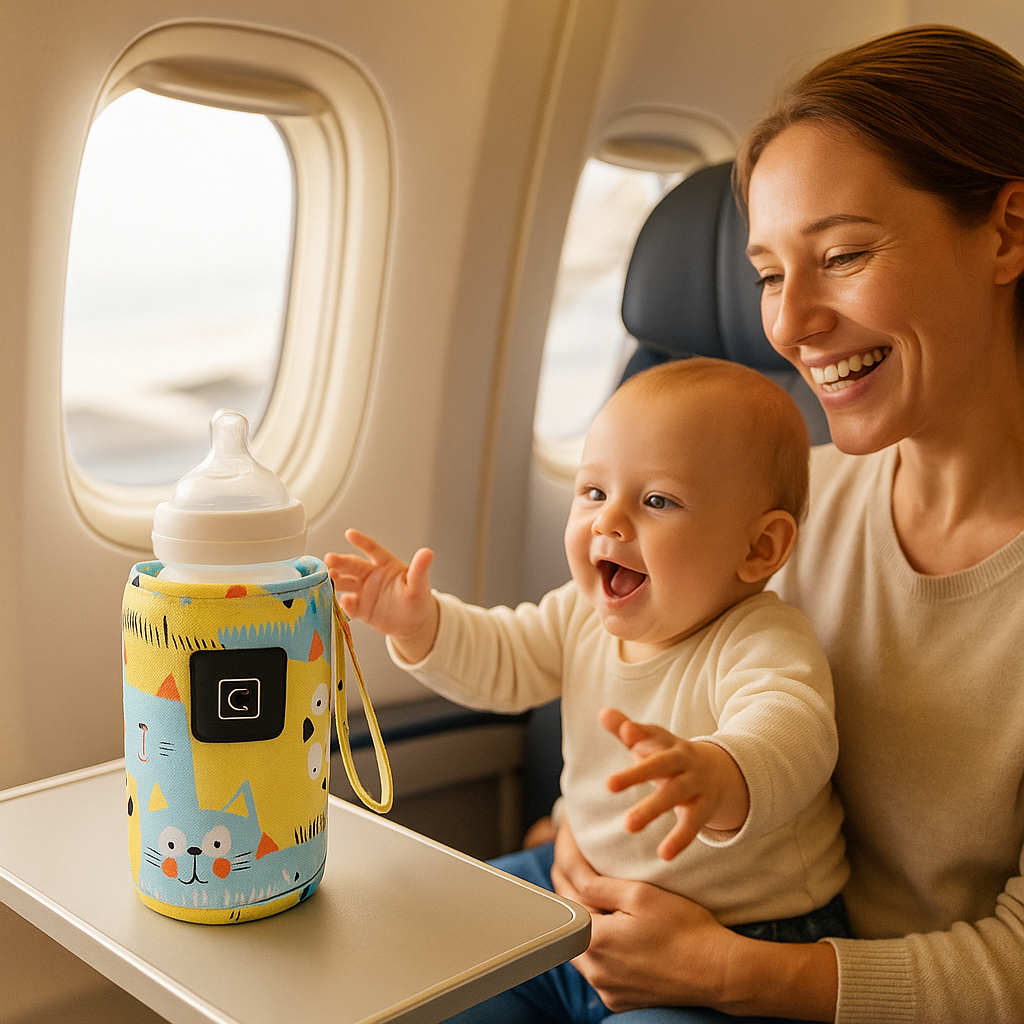 Chauffe biberon portable jaune