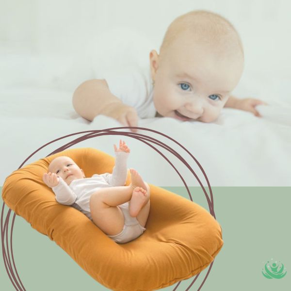 Lit bébé portable orange chaud