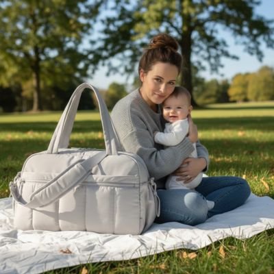 Sac a langer évolutif gris