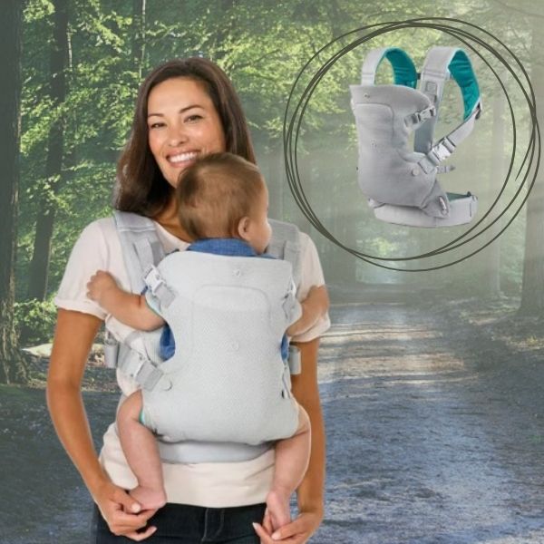 Porte bébé gris pâle 