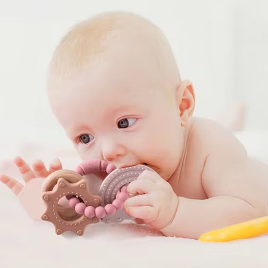 Anneau de dentition Rose moderne