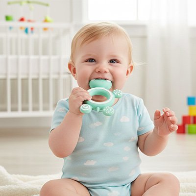 Anneau de dentition tortue verte