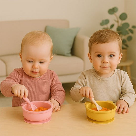 Assiette pour bebe ventouse antidérapante moderne
