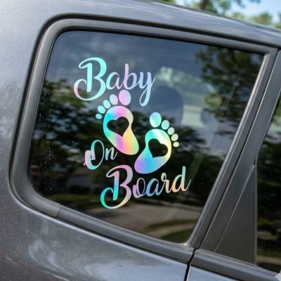 Bébé à bord moderne multicouleur