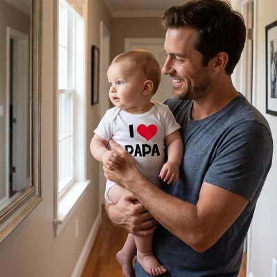 Body bébé garçon moderne j'aime papa