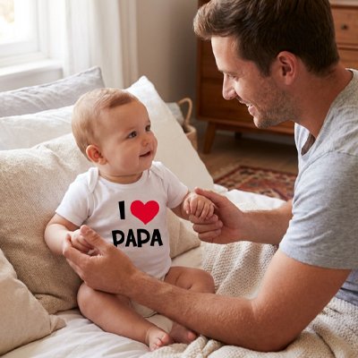 Body bébé garçon stylé j'aime papa