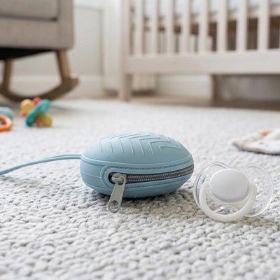 Boite a tetine portable bleu