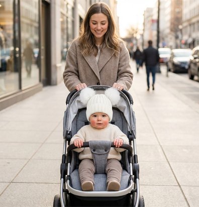 Bonnet bebe chaux et doux  blanc