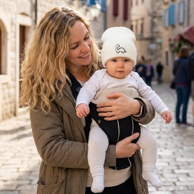 Bonnet bebe confortable blanc