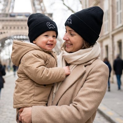 Bonnet bebe confortable noir