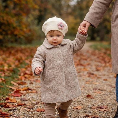 Bonnet bebe doux et chaud blanc