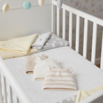 Bonnet bébé petites oreilles beige