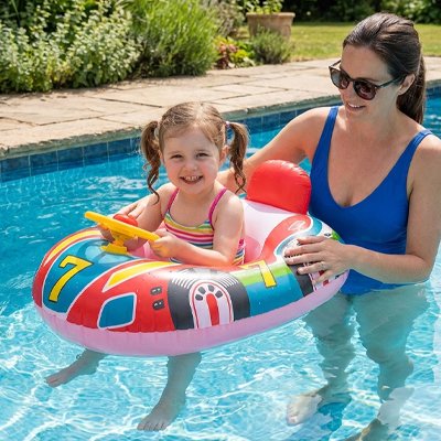 Bouee enfant voyagement sécuritaire rose