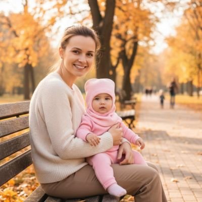 Cagoule bebe rose pale