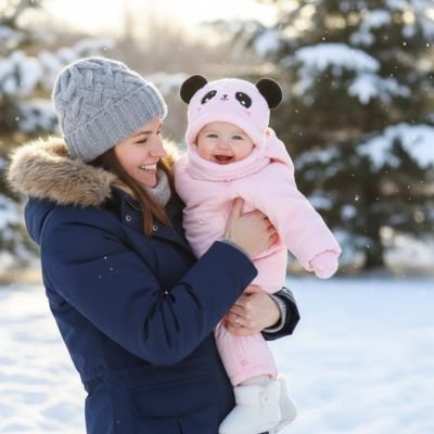 Cagoule bebe rose