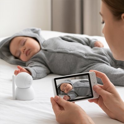 caméra bébé portable moderne