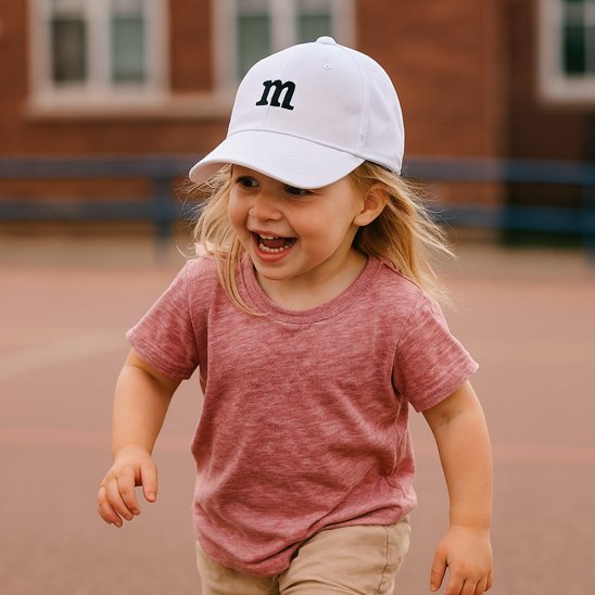 Casquette bebe M Blanc