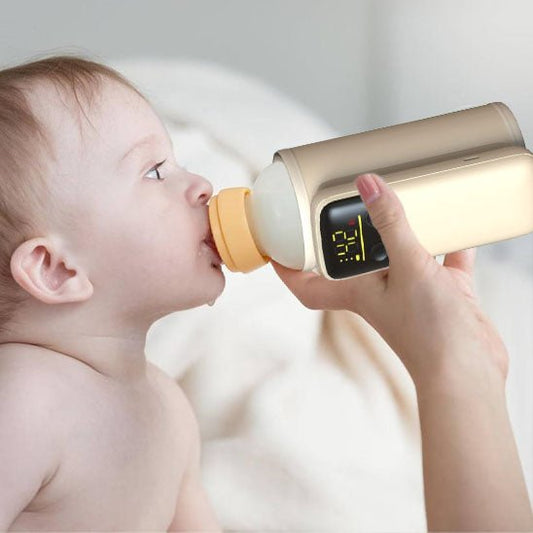 Chauffe biberon beige portable