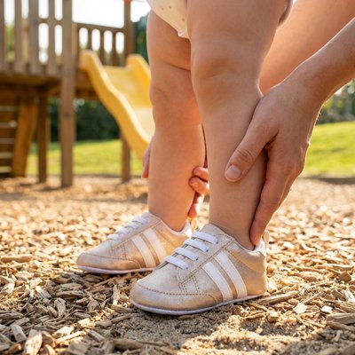Chaussure bebe moderne gris