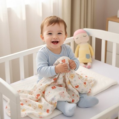 Couverture bébé voyagement fraise