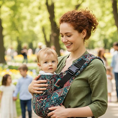 Écharpe de portage bébé leger ethnic