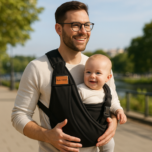 écharpe de portage ergonomique noir