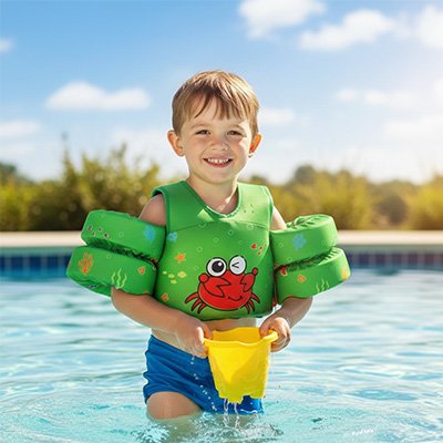 Gilet de sauvetage enfant ergonomique crabe