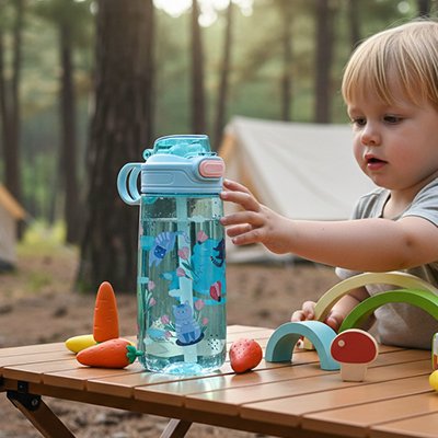 Gourde enfant voyagement bleu