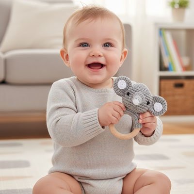 Hochet bébé éléphant 