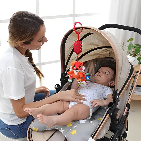 Hochet bébé renard doux