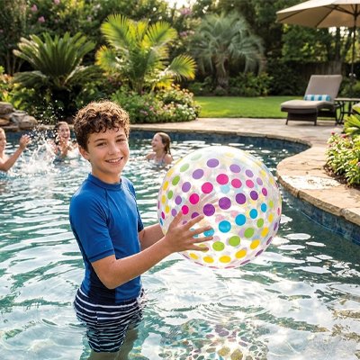 Jeu pour la piscine ballon a point