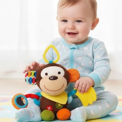 Jouet bebe d'éveil singe