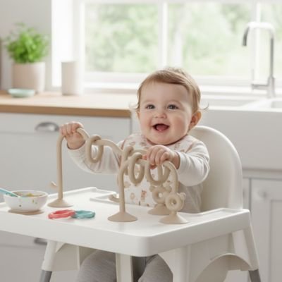 Jouet bebe voyagement beige