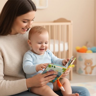Livre bebe en tissus animaux de forêt 