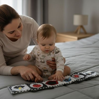 Livre bebe en tissus moderne et amusant