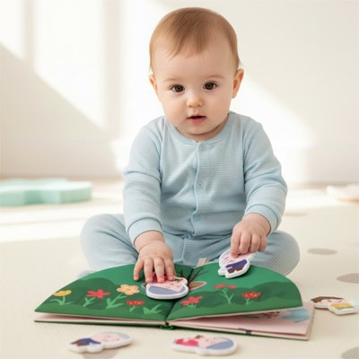 Livre bebe en tissus moderne
