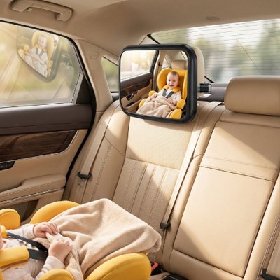 Miroir voiture pour bebe discret