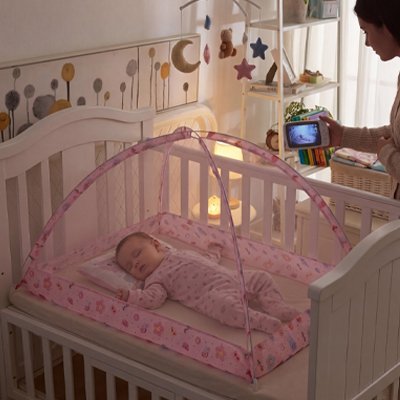 Moustiquaire lit bébé autoportante