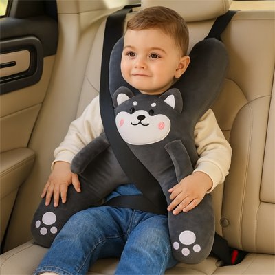 Oreiller de voyage doux gris