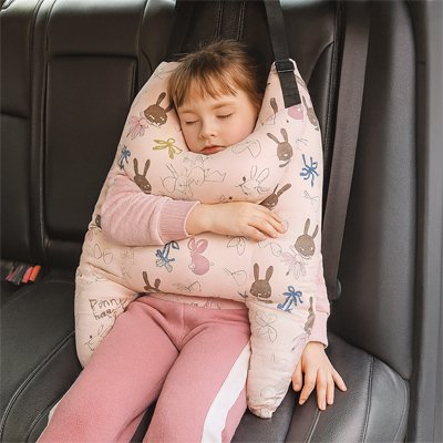 Oreiller de voyage rose