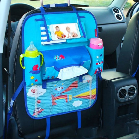 Organisateur voiture enfant léger bleu