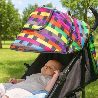Par soleil pour poussette​ multi couleur