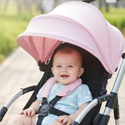 Par soleil pour poussette​ rose