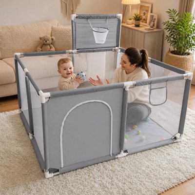 Parc bébé grand et portable pour voyagement