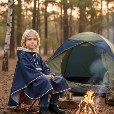 Poncho enfant​ avec capuchon confortable