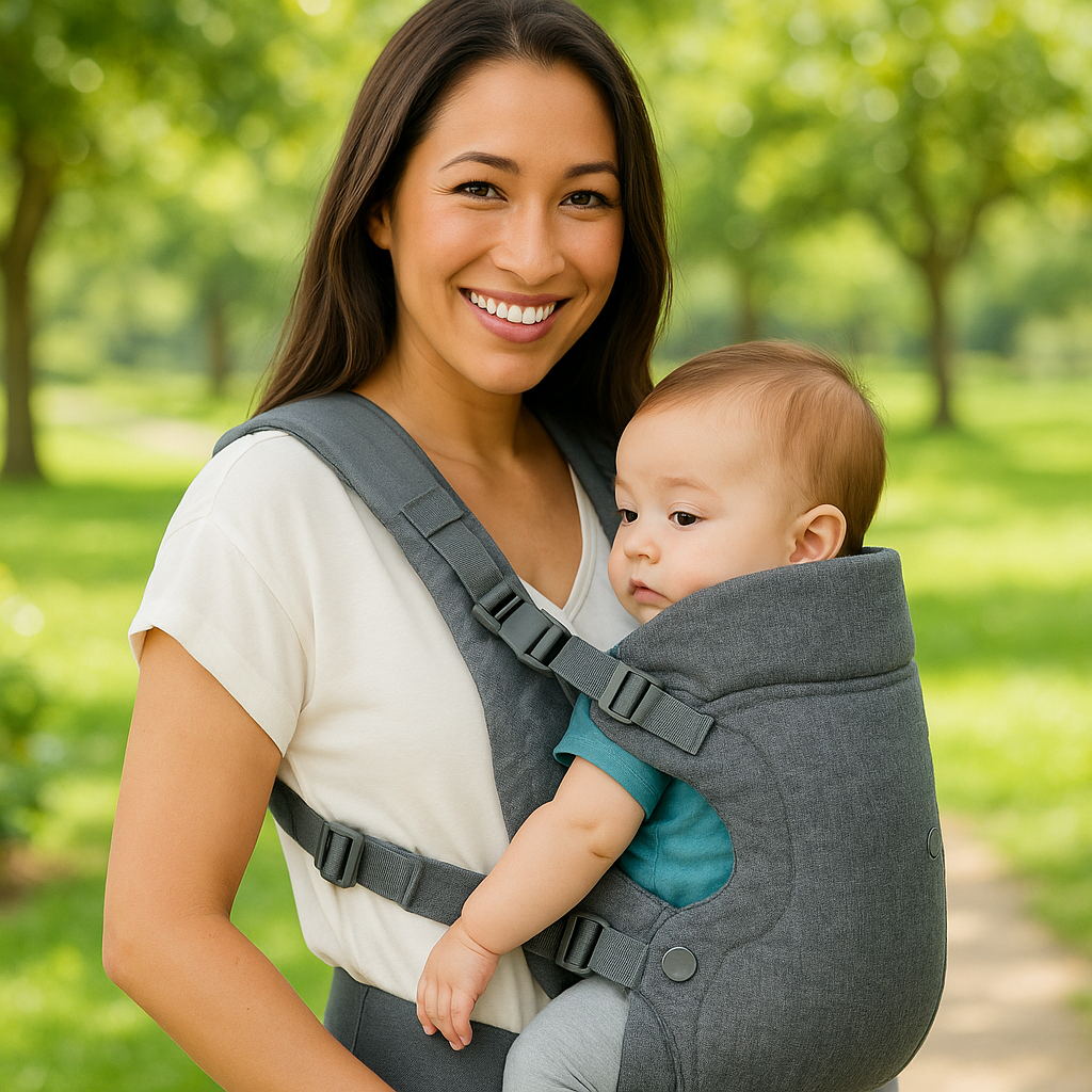 Porte bébé 4 en 1 gris