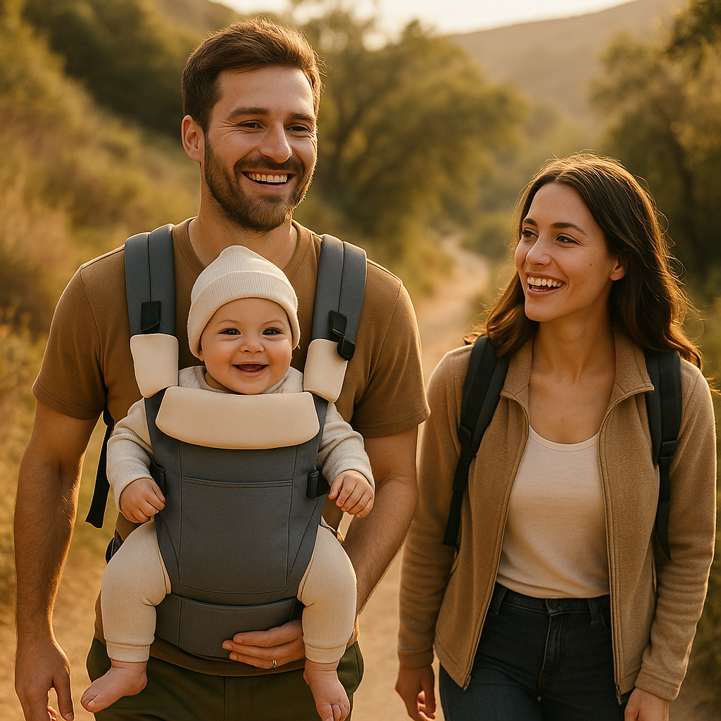 Porte bébé multifonctionnel gris