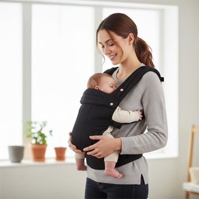 Porte bebe polyvalent noir 