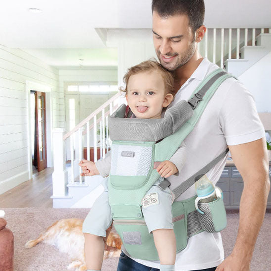 Porte bébé ergonomique vert